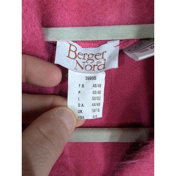 VTG Women’s Berger Du Nord Dressing Gown Robe Pink XL - Picture 5 of 11